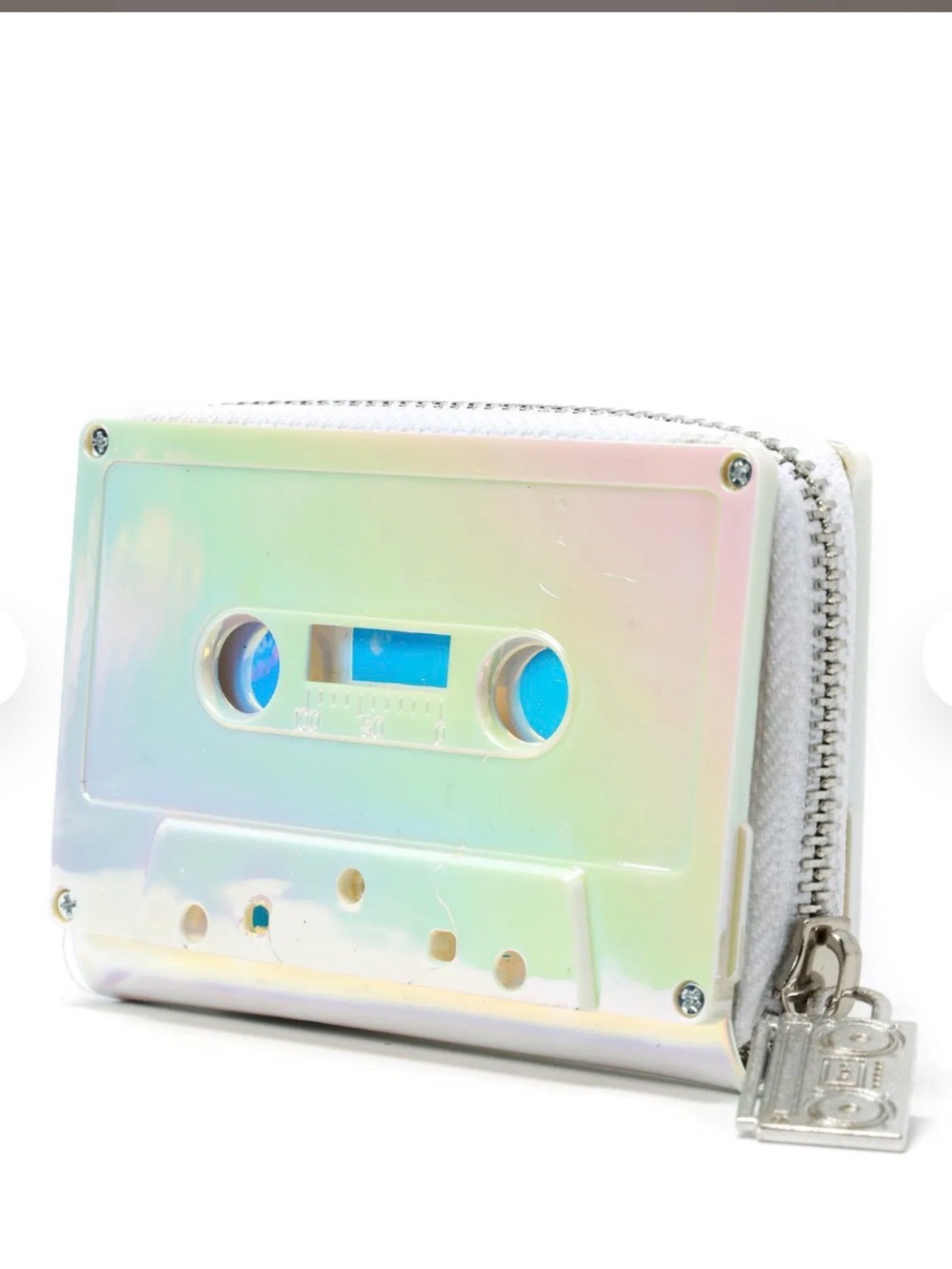 Fidelity Silver Tape Charm Coin Pouch